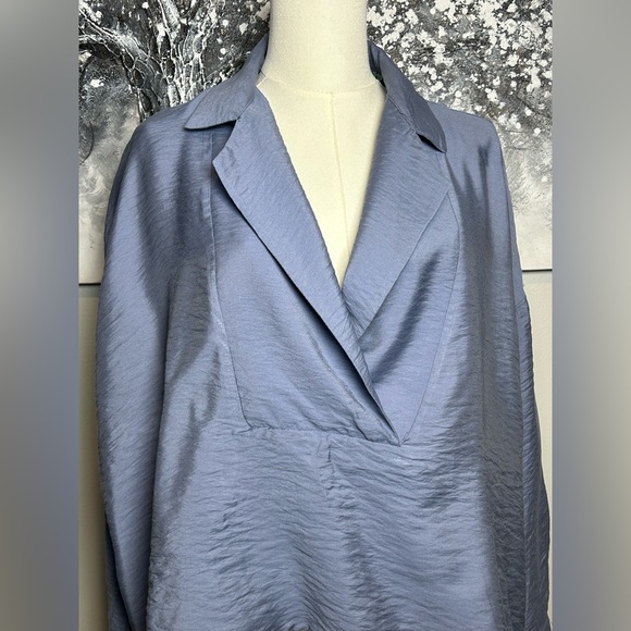 Anthropologie The Dylan long sleeve wide placket blouse boho dusty size S NWT - Picture 3 of 16